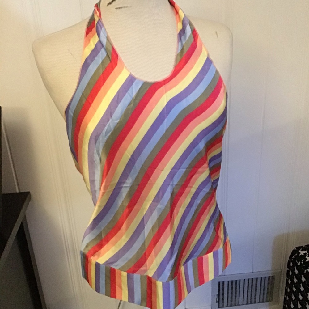 Moda International ๐ 100% silk halter top - Picture 5 of 6